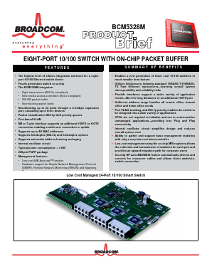 BCM5328M Datasheet PDF Broadcom Corporation