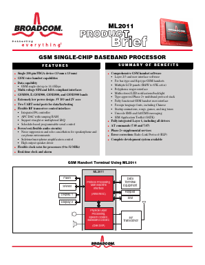 ML2011 Datasheet PDF Broadcom Corporation