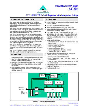 AC206-DS04-R Datasheet PDF Broadcom Corporation