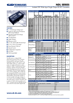 NDL4815S Datasheet PDF C AND D TECHNOLOGIES
