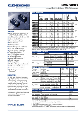NMH24155 Datasheet PDF C AND D TECHNOLOGIES