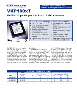 VKP100MT512 Datasheet PDF C AND D TECHNOLOGIES