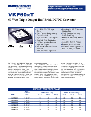 VKP60LT315 Datasheet PDF C AND D TECHNOLOGIES