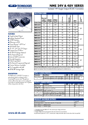 NME2409S Datasheet PDF C AND D TECHNOLOGIES