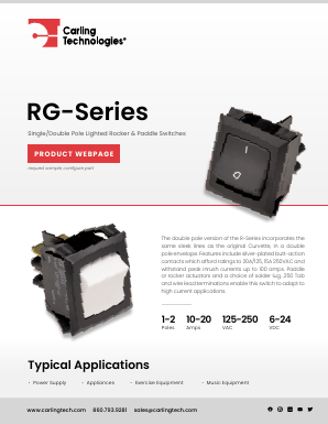 RGSCB901-R-B-W-D Datasheet PDF Carling Technologies