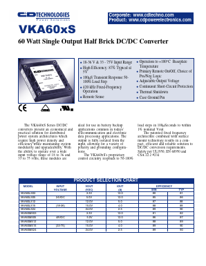 VKA60MS12-61 Datasheet PDF C and D TECHNOLOGIES