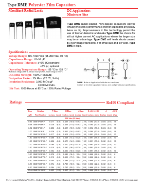 DME6P39K-F Datasheet PDF Cornell Dubilier Electronics