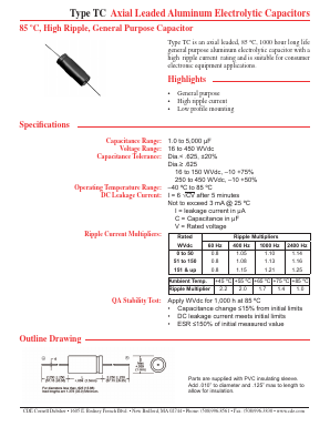 TC1265A Datasheet PDF Cornell Dubilier Electronics