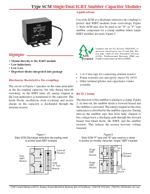 SCM474K601H7N29-F Datasheet PDF Cornell Dubilier Electronics