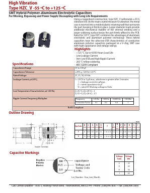 HZC566M063G24VT-F Datasheet PDF Cornell Dubilier Electronics
