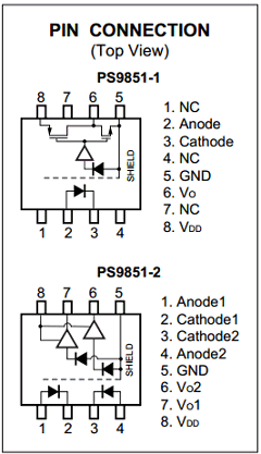 PS9851-1-AX Datasheet PDF California Eastern Laboratories.