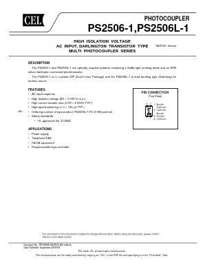 PS2506-1-A Datasheet PDF California Eastern Laboratories.