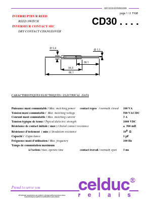 CD30 Datasheet PDF celduc-relais