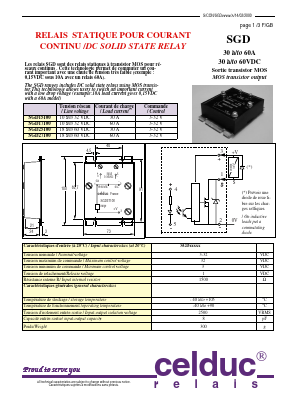 SGD17100 Datasheet PDF celduc-relais