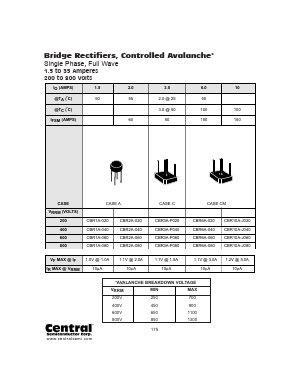 CBR6A-040 Datasheet PDF Central Semiconductor Corp