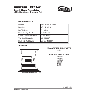 CP314V Datasheet PDF Central Semiconductor Corp
