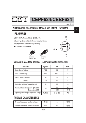 CEPF634 Datasheet PDF Chino-Excel Technology