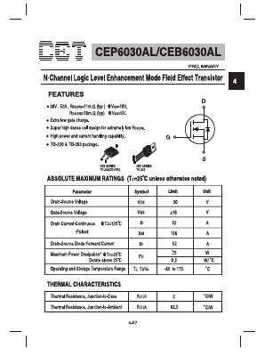 CEB6030AL Datasheet PDF Chino-Excel Technology
