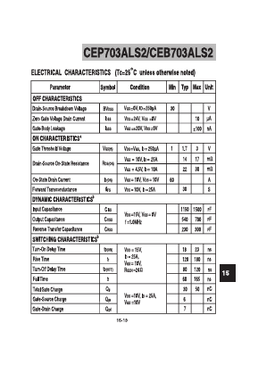 CEP703ALS2 Datasheet PDF Chino-Excel Technology