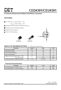 CED4301 Datasheet PDF Chino-Excel Technology