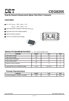 CEG8205 Datasheet PDF Chino-Excel Technology