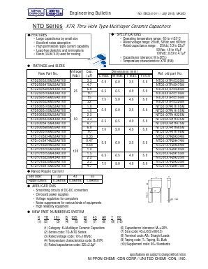 KTD101B105M32A0T00 Datasheet PDF CHEMI-CON