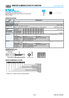 EKMA630ESS3R3ME07D Datasheet PDF United Chemi-Con, Inc.