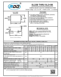 SL22B Datasheet PDF Jiangsu Yutai Electronics Co., Ltd