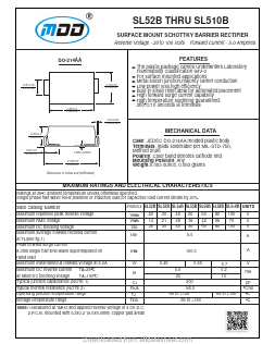 SL510B Datasheet PDF Jiangsu Yutai Electronics Co., Ltd