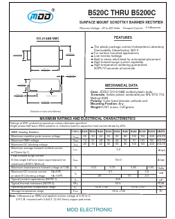 B5200C Datasheet PDF Jiangsu Yutai Electronics Co., Ltd