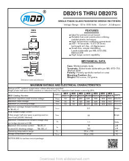 DB207S Datasheet PDF Jiangsu Yutai Electronics Co., Ltd