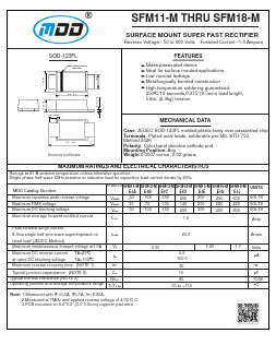 SFM18-ME1J Datasheet PDF Jiangsu Yutai Electronics Co., Ltd