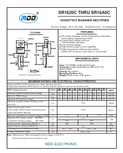 SR1670C Datasheet PDF Jiangsu Yutai Electronics Co., Ltd