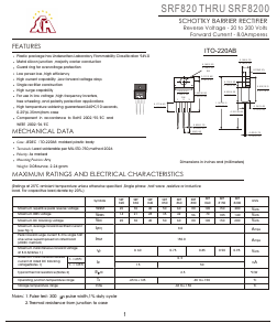 SRF880 Datasheet PDF Jiangsu Yutai Electronics Co., Ltd
