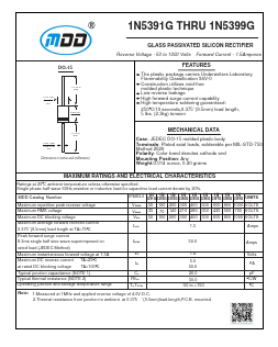 1N5399G Datasheet PDF Jiangsu Yutai Electronics Co., Ltd