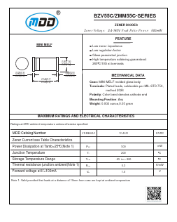ZMM55C13 Datasheet PDF Jiangsu Yutai Electronics Co., Ltd