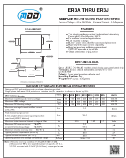 ER3A Datasheet PDF Jiangsu Yutai Electronics Co., Ltd