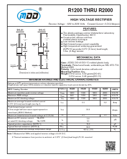 R1200 Datasheet PDF Jiangsu Yutai Electronics Co., Ltd