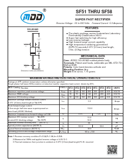 SF55 Datasheet PDF Jiangsu Yutai Electronics Co., Ltd