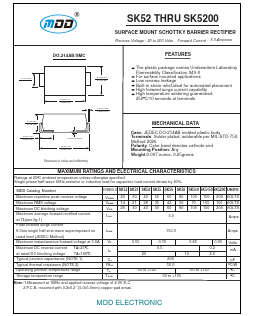 SK54C Datasheet PDF Jiangsu Yutai Electronics Co., Ltd