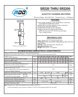 SR2200 Datasheet PDF Jiangsu Yutai Electronics Co., Ltd