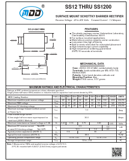 SS14_ Datasheet PDF Jiangsu Yutai Electronics Co., Ltd