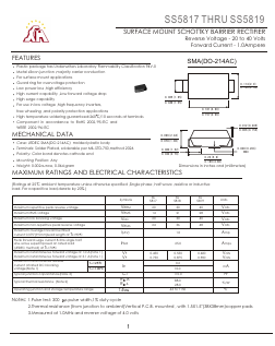 SS5818 Datasheet PDF Jiangsu Yutai Electronics Co., Ltd