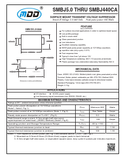 SMBJ350C Datasheet PDF Jiangsu Yutai Electronics Co., Ltd