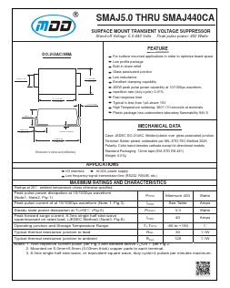 SMAJ54 Datasheet PDF Jiangsu Yutai Electronics Co., Ltd