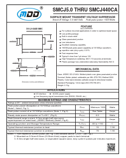 SMCJ54 Datasheet PDF Jiangsu Yutai Electronics Co., Ltd