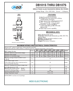 DB102S Datasheet PDF Jiangsu Yutai Electronics Co., Ltd