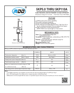 5KP11A Datasheet PDF Jiangsu Yutai Electronics Co., Ltd