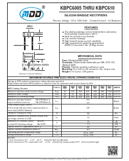 KBPC6005_ Datasheet PDF Jiangsu Yutai Electronics Co., Ltd
