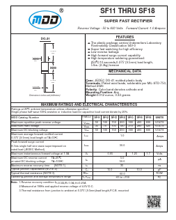SF15 Datasheet PDF Jiangsu Yutai Electronics Co., Ltd